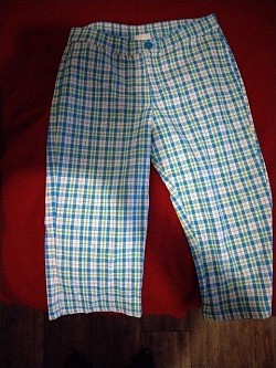 Checkered pants for girls size 8 junior teen $7.00 cotton material machine washable