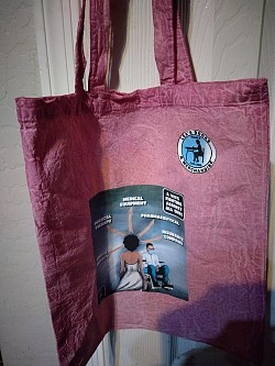 Large Tote Bag  10 oz size Heavy Duty Canvas With  Logo and Image From My Upcoming Book  $15.00 with one custom design